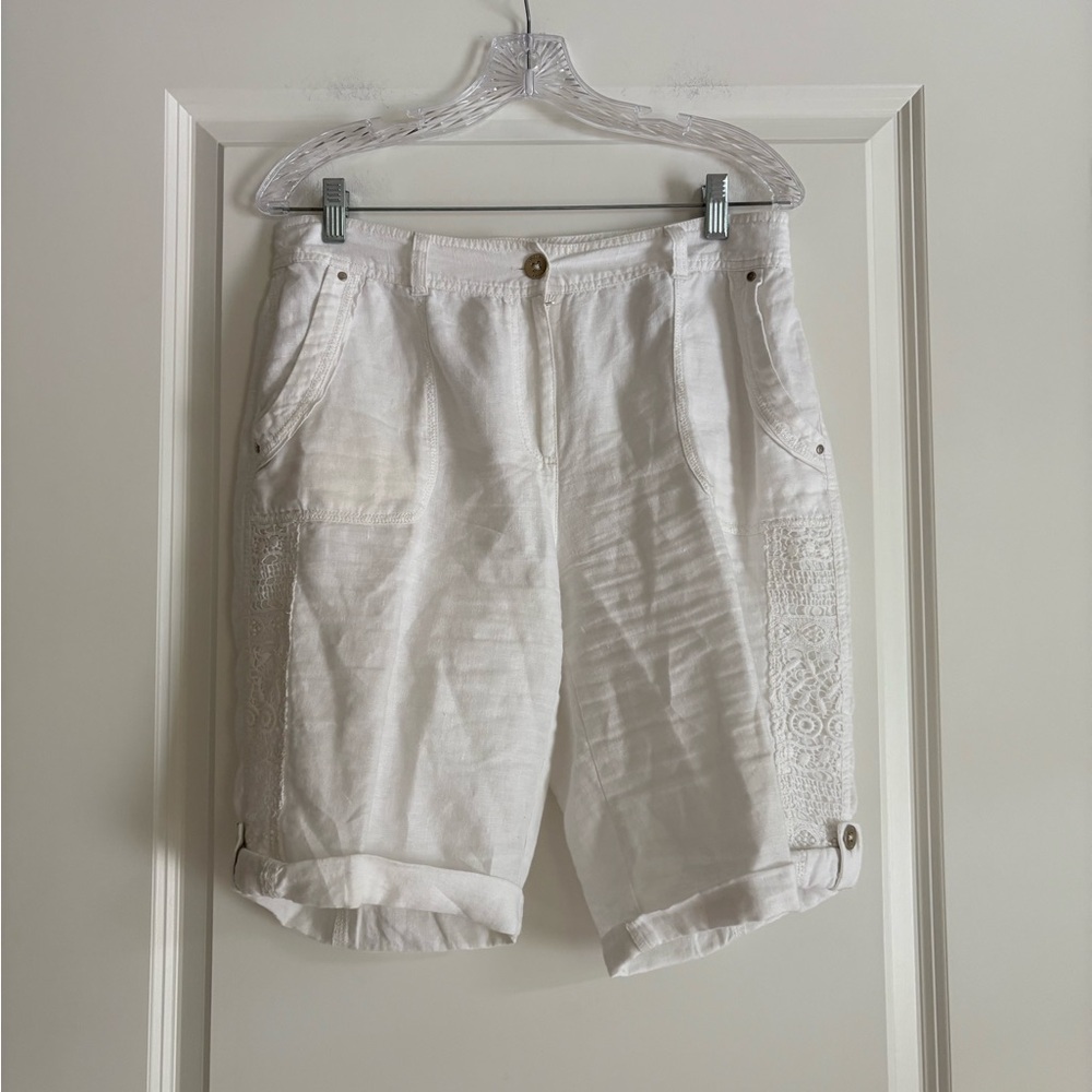 Chicos 100%Linen Women’s Shorts
